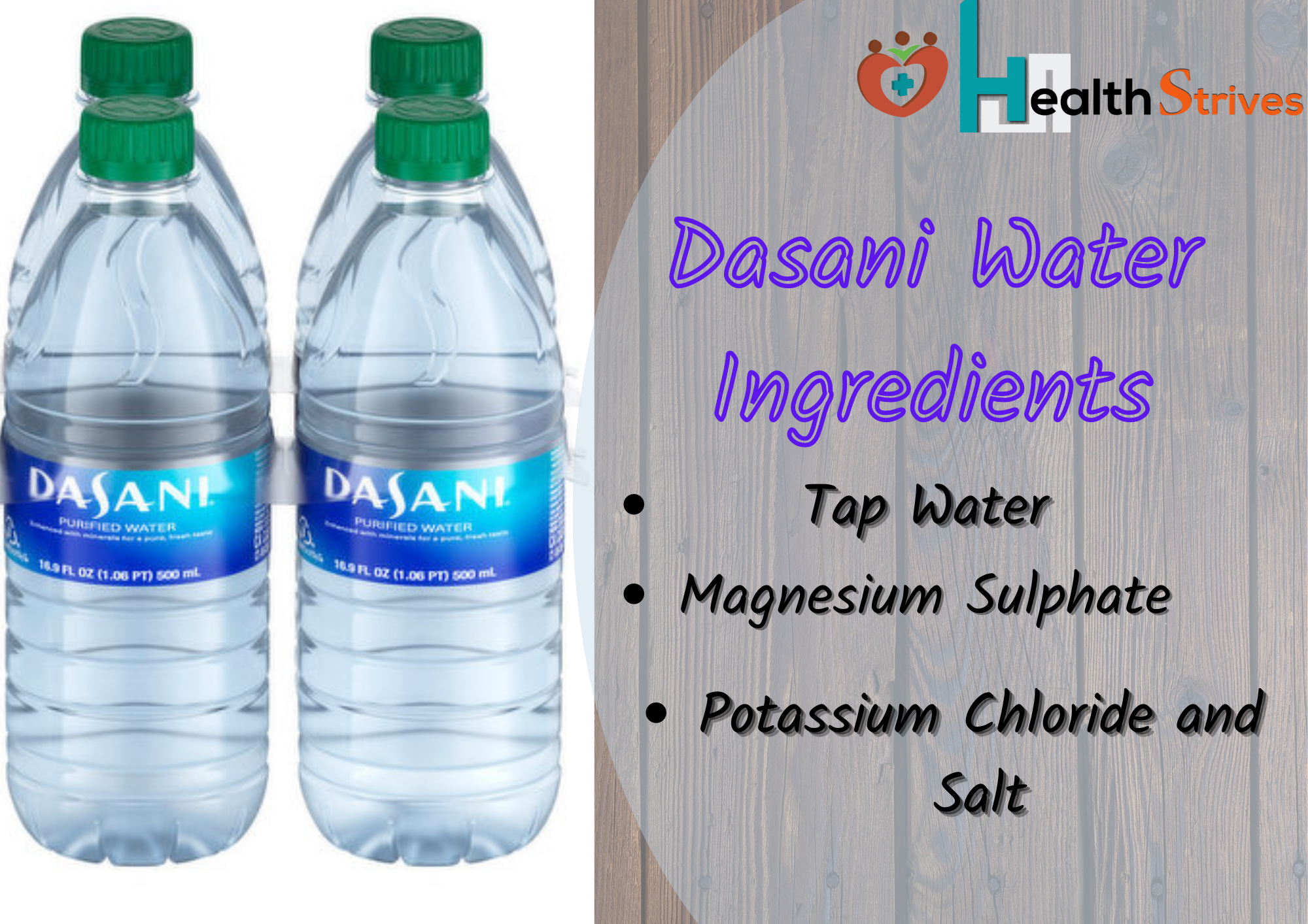 Dasani Water Ingredients: Fact About Facts About The Ingredients